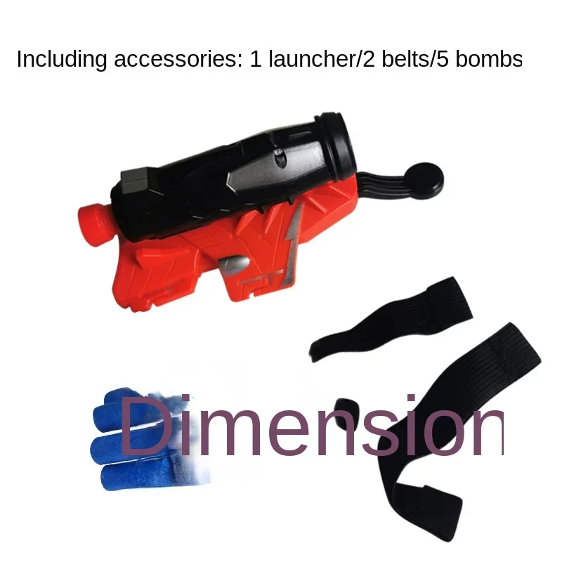 Weichgeschoss-Launcher mit Handschuhen für das Handgelenk, Spielzeugpistole für Weichprojektile, Outdoor-Spielzeug – Detail 4