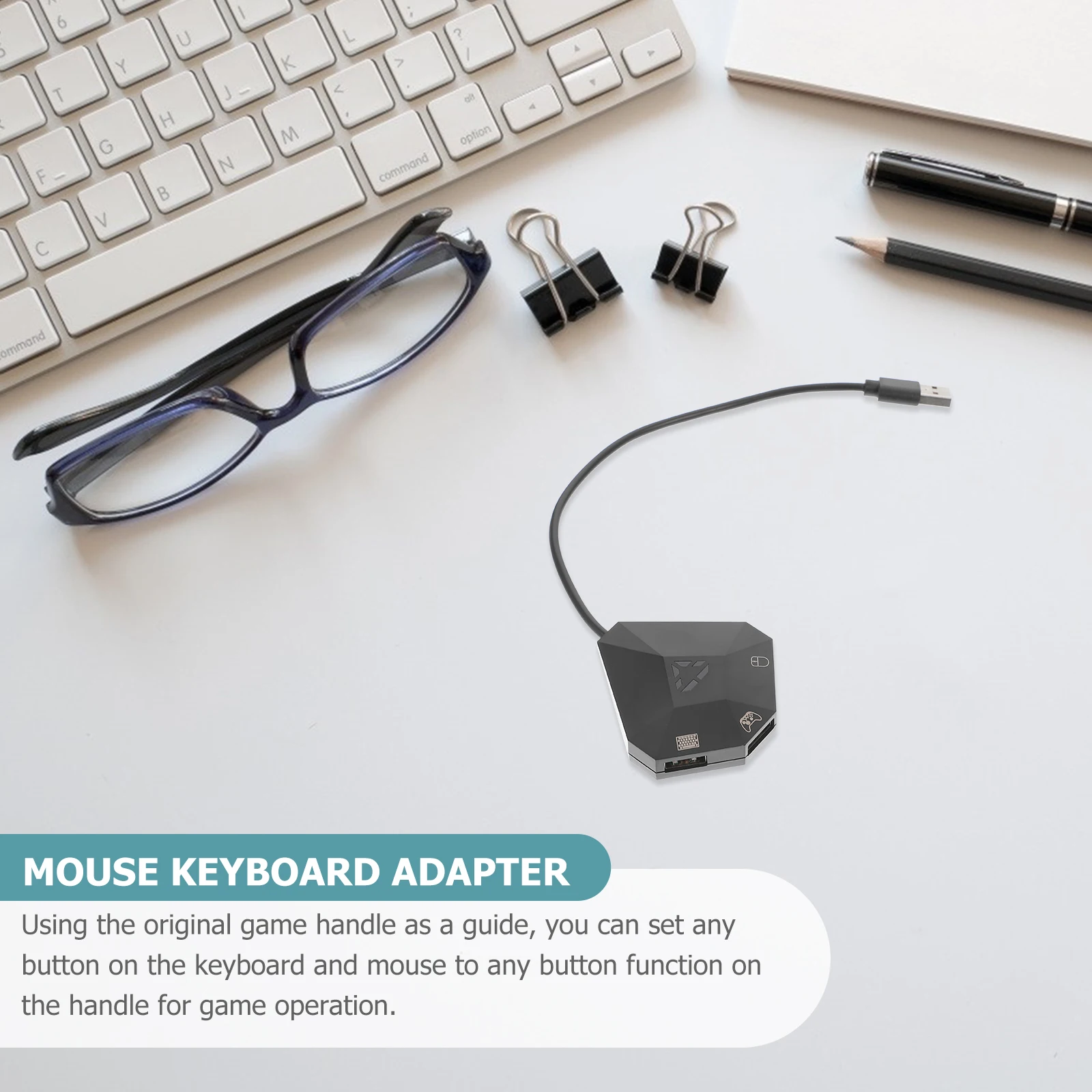 

Wireless Mouse Keyboard Adapter Game Controller Converter Usb Plug Play Portable Gamepad Keyboard Mouse Converter Strong