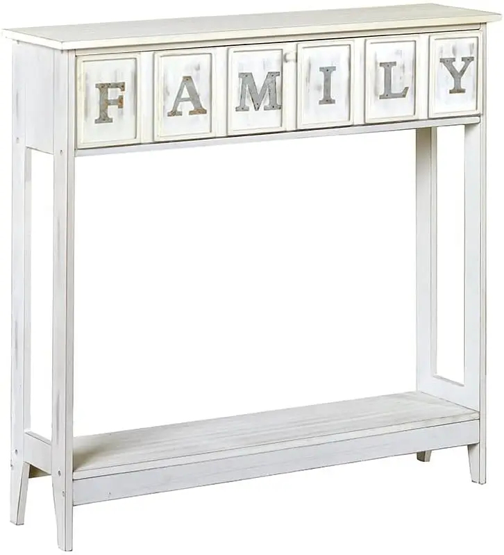 

Console Sentiment Accent Table With Family Accent - Family - White