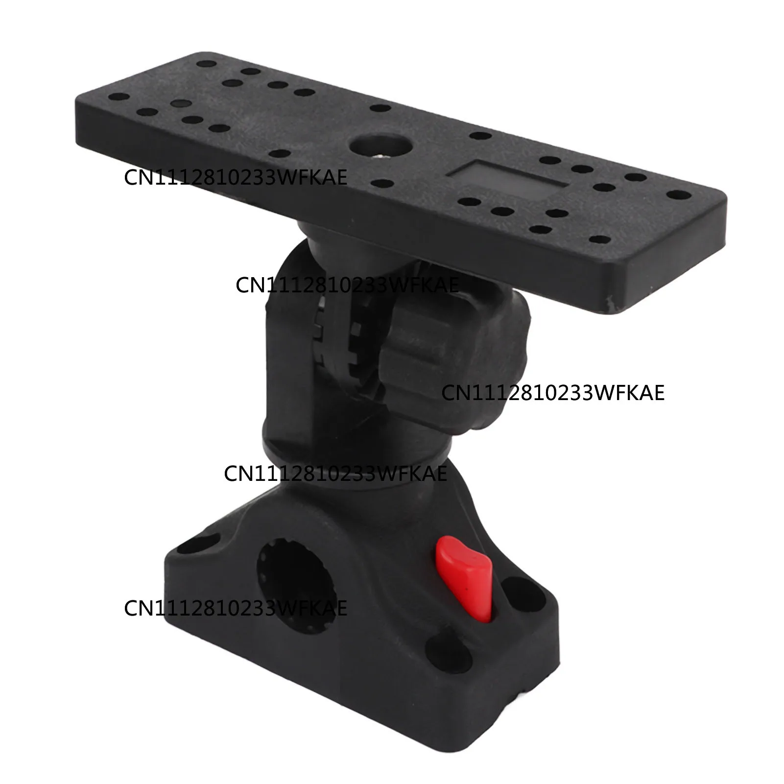 Fish Finder Mount Base 360 Degree Rotating Removable Universal Boat Fish Finder Electronics Mount