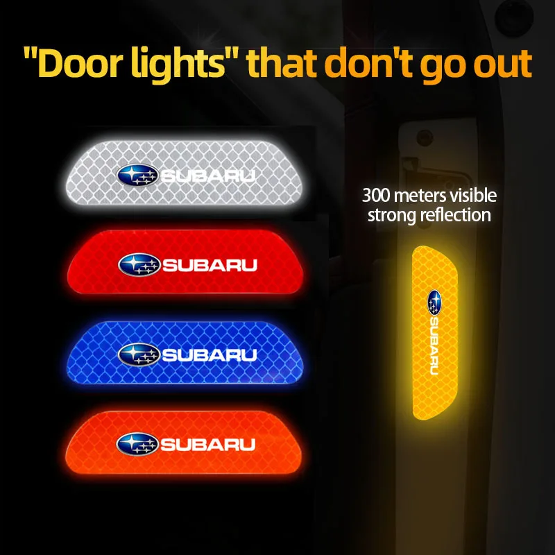 Car Door Sticker Safety Warning Reflective Mark For Subaru Impreza Legacy WRX STI BRZ Forester XV Outback Crosstrek Levorg Exiga