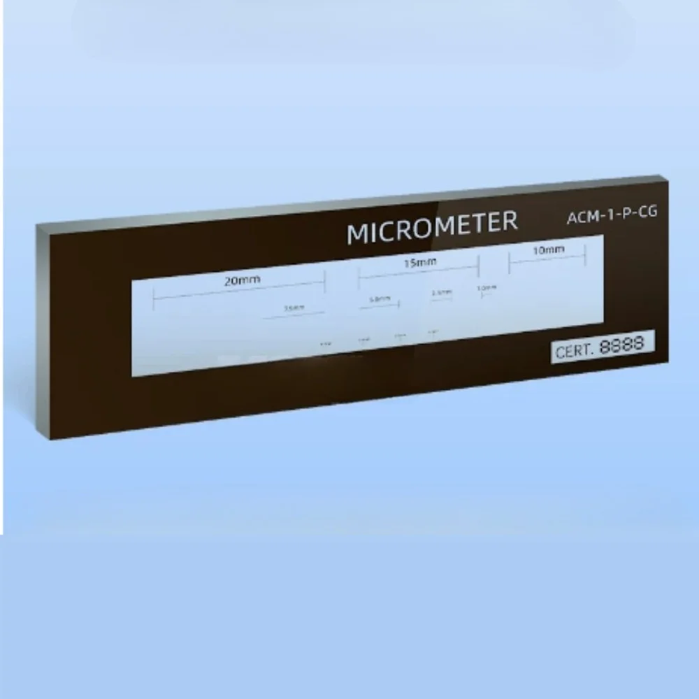 Microscope Objective Micrometer Stage Micrometer Calibration Ruler Calibration Ruler Dividing Plate