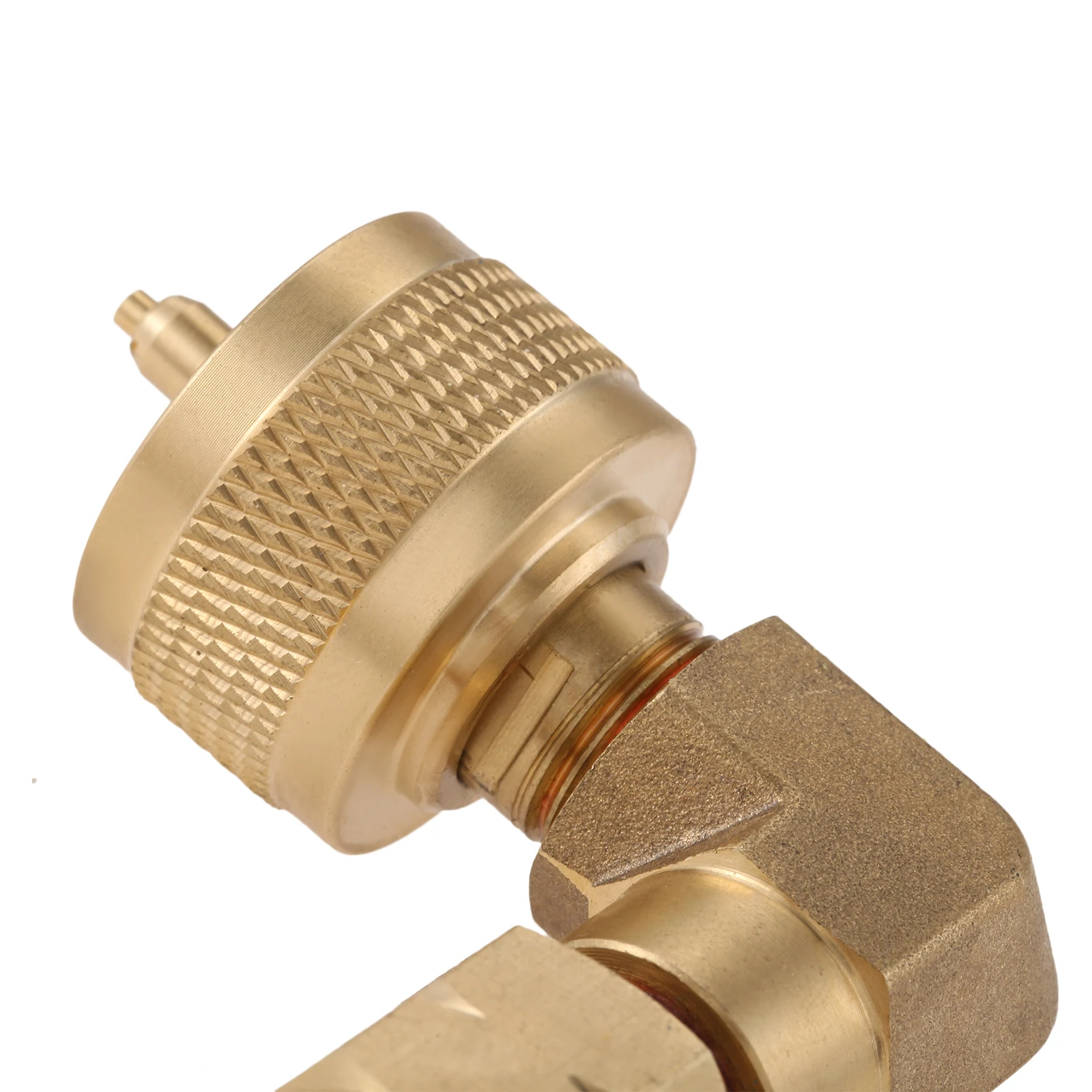 

1Pc 1LB G3/8"-19 Left Hand Fitting Propane Weed Burner Torch Adapter Kit Parts with Thread Convert Torch to Hook Propane Bottle