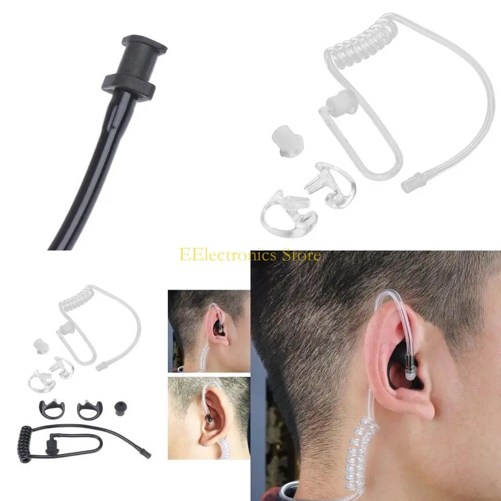 

B03C Replacement Acoustic Coil Tube Earplug for Baofeng- Walkie Talkie Earpieces and Two Way Radios Headset