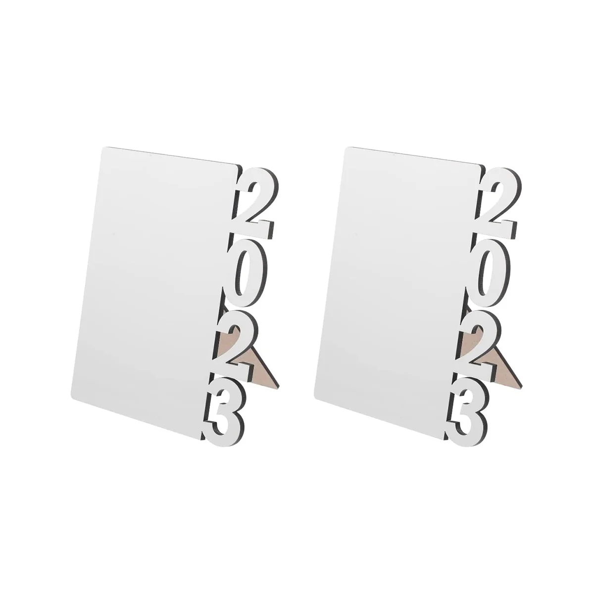 2 PCS 2023 Graduation Blank Graduation Picture Frame DIY Craft Sublimation Blank Cheer