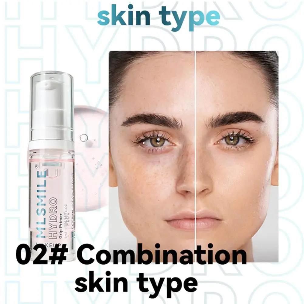 5ml Moisturizing Facial Base Primer Hydrating Face Evens Makeup Control Skin Oil Gel Pre Invisible Pores Brightens Q5H2
