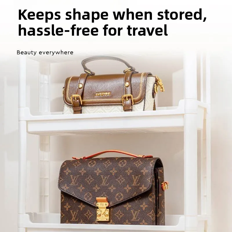

Door Ba Bag Storage Ra Home Floor Standing Multi-layer Bag Holder Leather Bag Organizer Display Stand Japanese Sle