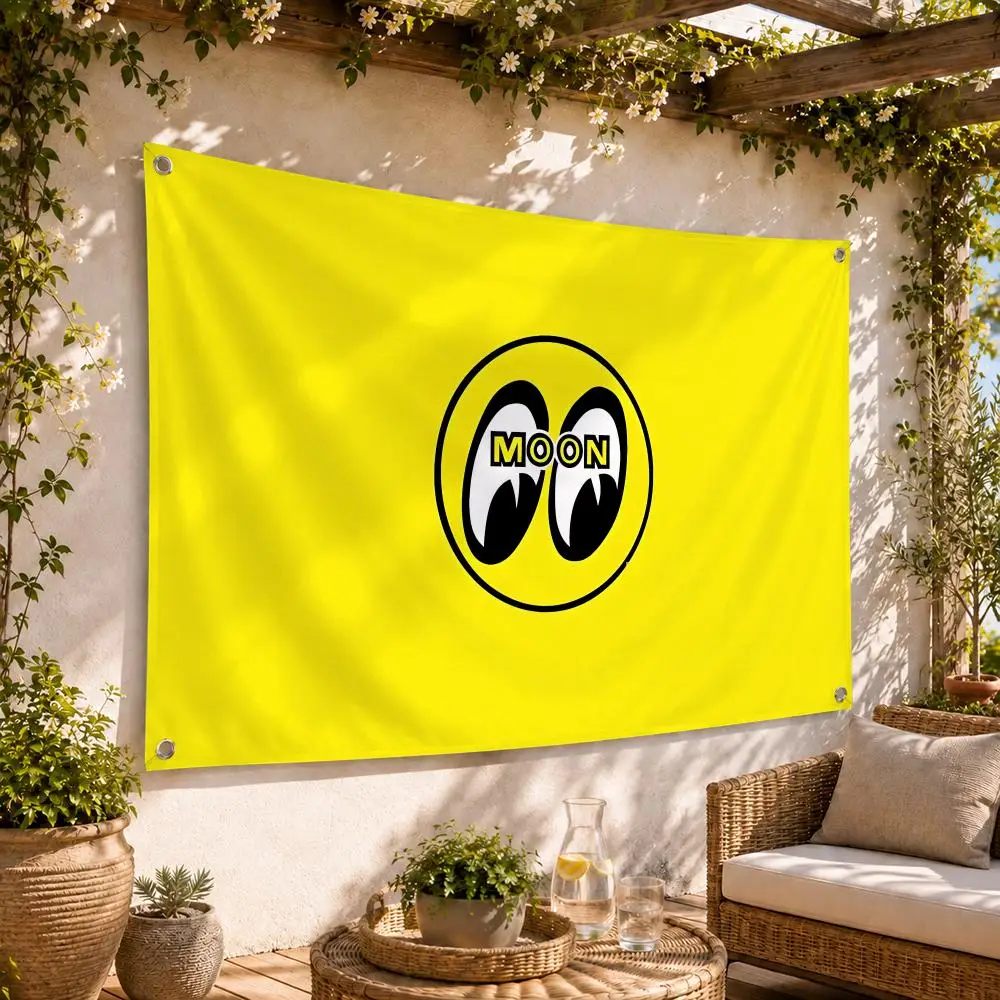 Mooneyes Fashion Flags Flag Soft skin-friendly Durable Tapestry Outdoor party Home living room bedroom Decoration
