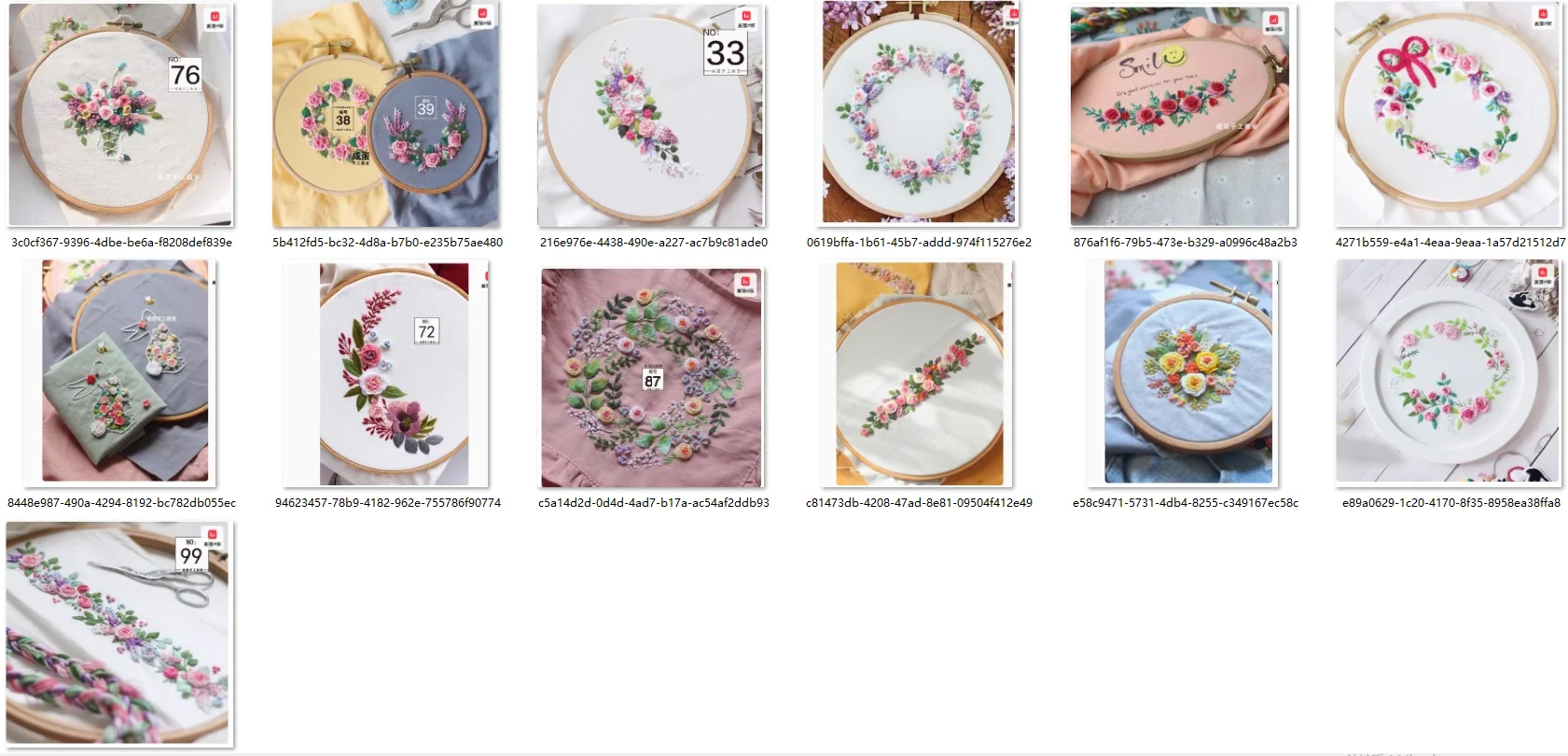 

Three dimensional new embroidery material package embroidery DIY to pass the time handmade fabric gift clothes