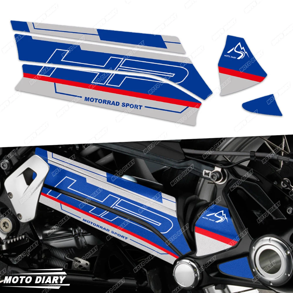 For R1250 GS Adv R1200 GS GSA Triple Black Rallye 40 Years GS Trophy Motorcycle Swingarm Sticker Swing Arm Protection Decals