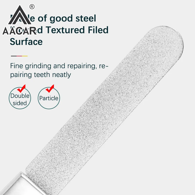 

Stainless Steel Teeth File Tooth Grinding Tools Wisdom Tooth Sandpaper Stick Dental Correction Tools Tooth Alignment Silvery