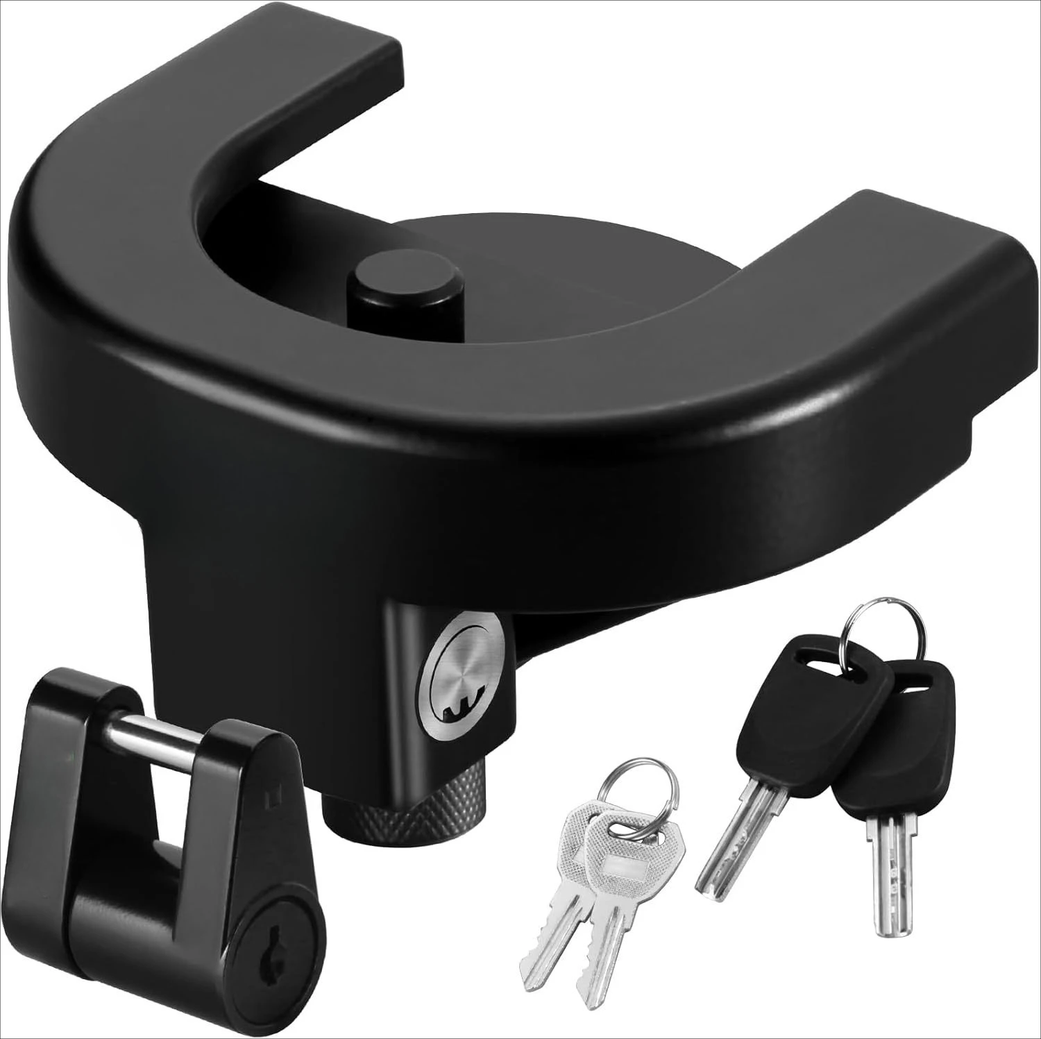 2-5/16 Inch Travel Trailer Tongue Lock Solid Anti Theft Heavy Duty Coupler Security Protection Accessory