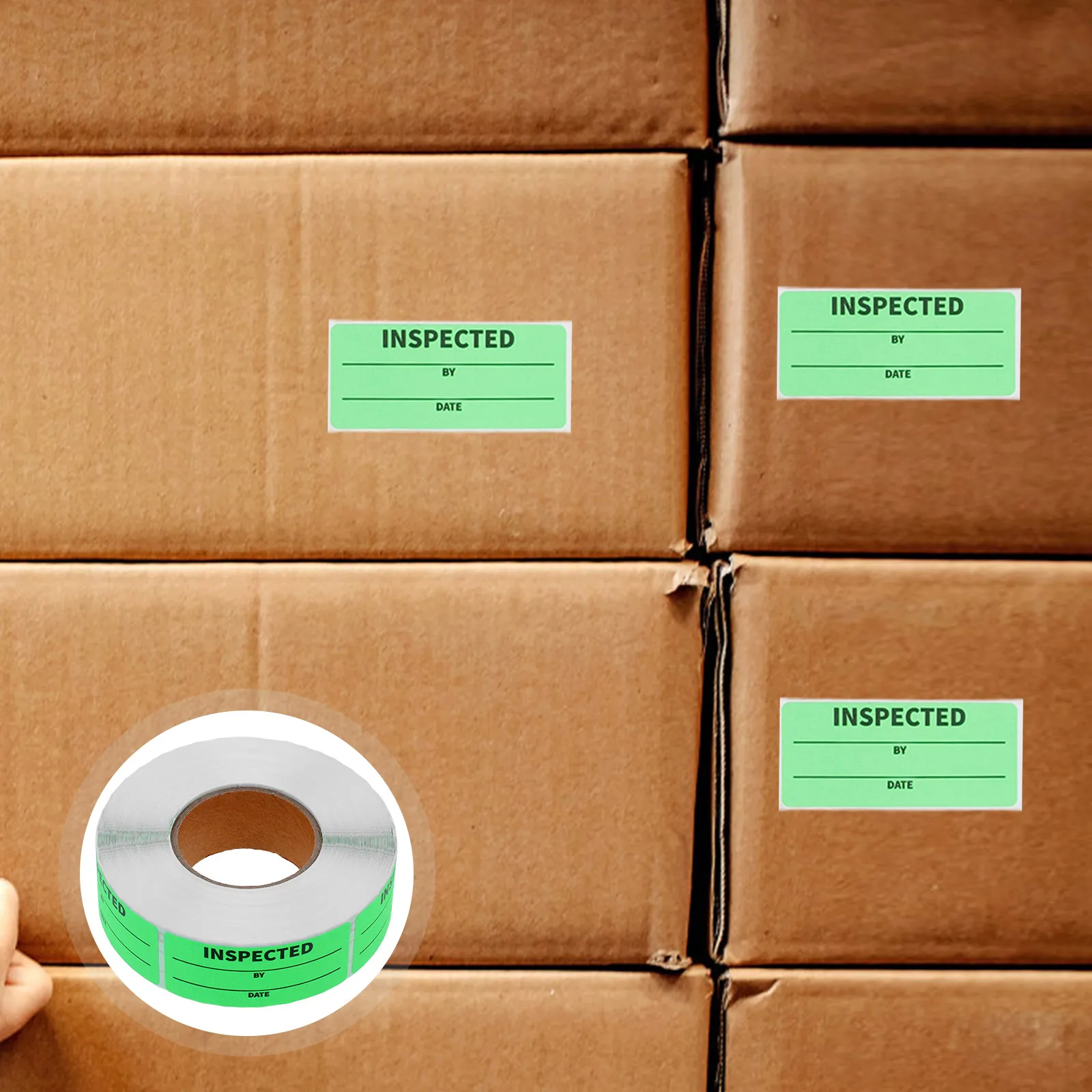 

Inventory Control Labels 225x25mm Reliable Design Warehouse Management Storage Boxes Inspection Green Adhesive Stickers