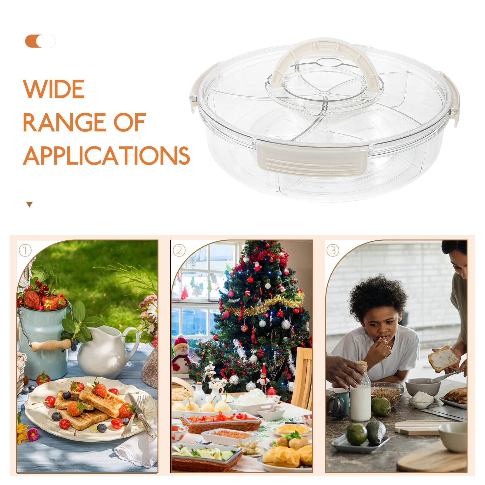 

CIYODO вращающаяся тарелка с фруктами, коробка для конфет, сервировочный поднос для кухонного обеденного стола, органайзер для домашнего хранения еды