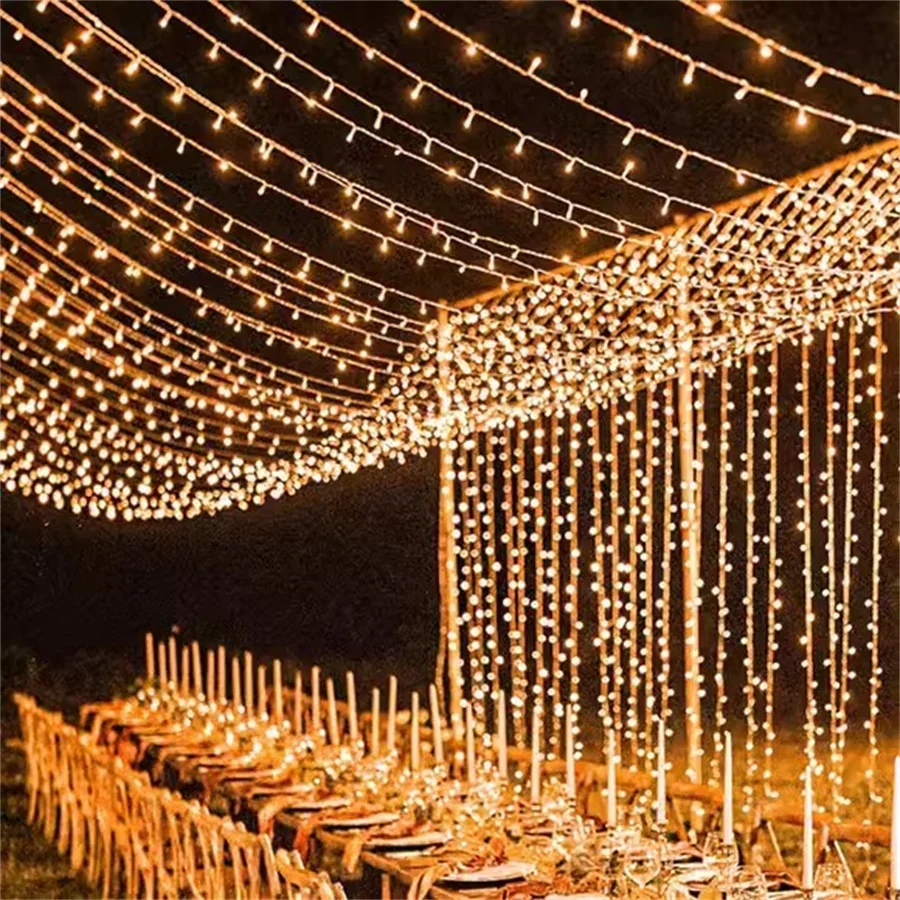 50M 100M 200M 500M Fairy Light Christmas Garland Outdoor String Light Waterproof Christmas Wedding Party Garland Light