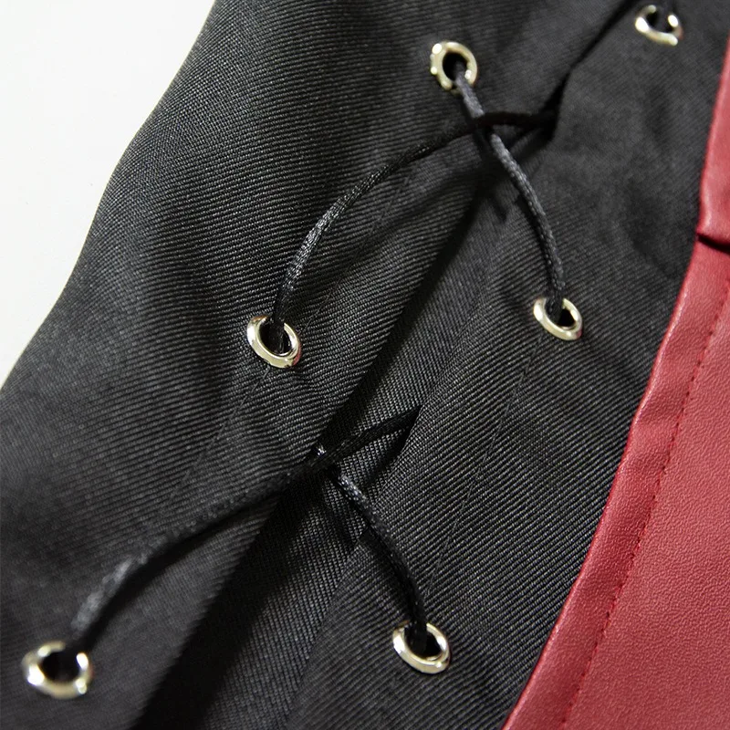 할로윈 코스프레 의상 빈티지 중세 남성 빅토리아 시대 스팀펑크 남성용 사이드 레이스업 기사 바이킹 해적 갑옷 세트