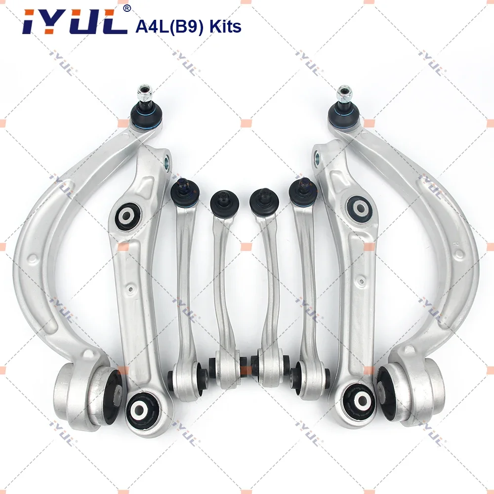 IYUL Front Suspension Control Arm Kits For Audi A4L B9 A5 F57 F5A 8W0407693A 8W0407151C 8W0407505A 8W0407509B