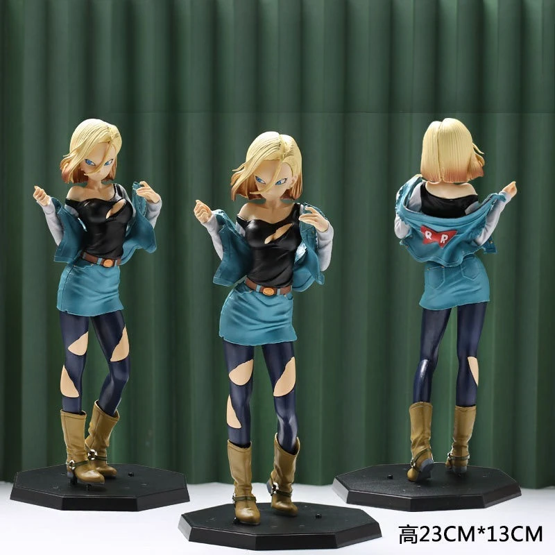 

Dragon Ball Goku Magi Vegeta No. 18 Desktop Figurine, A Classic Childhood Anime Character Figurine Gift Back To School Anime Toy