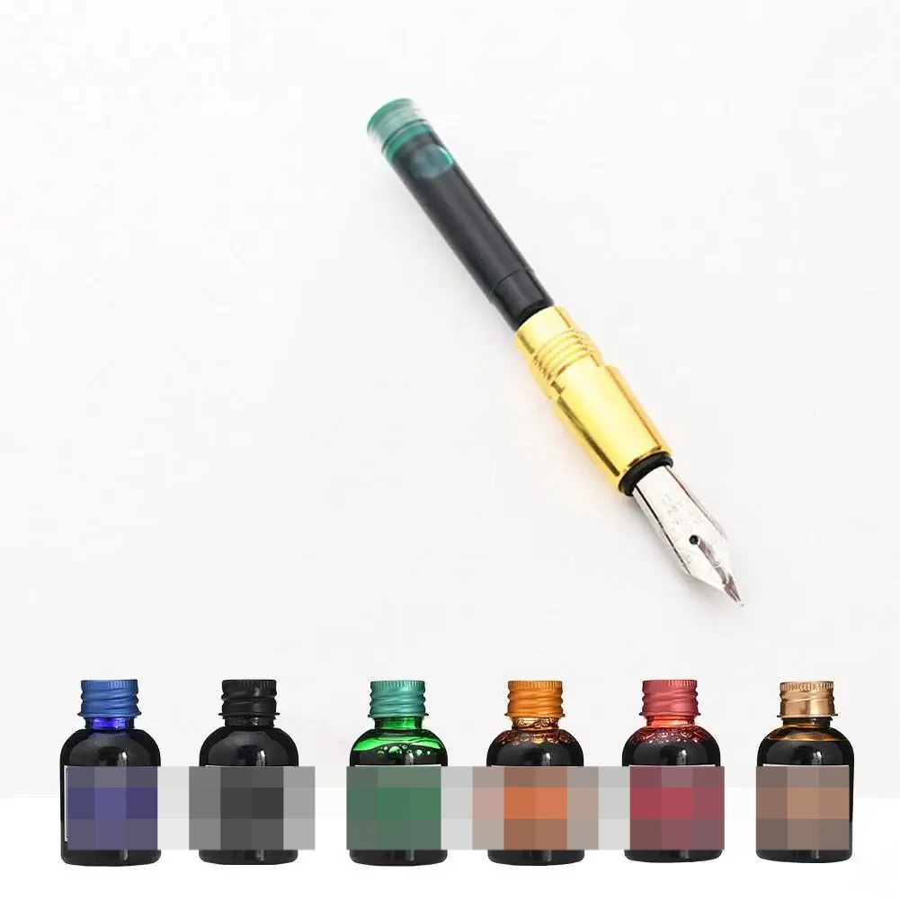 1 Bottle Pure Colorful 20/30/70ml Fountain Pen Ink Refilling Ink Stationery School High Quality Calligraphy Writing Fountain Ink