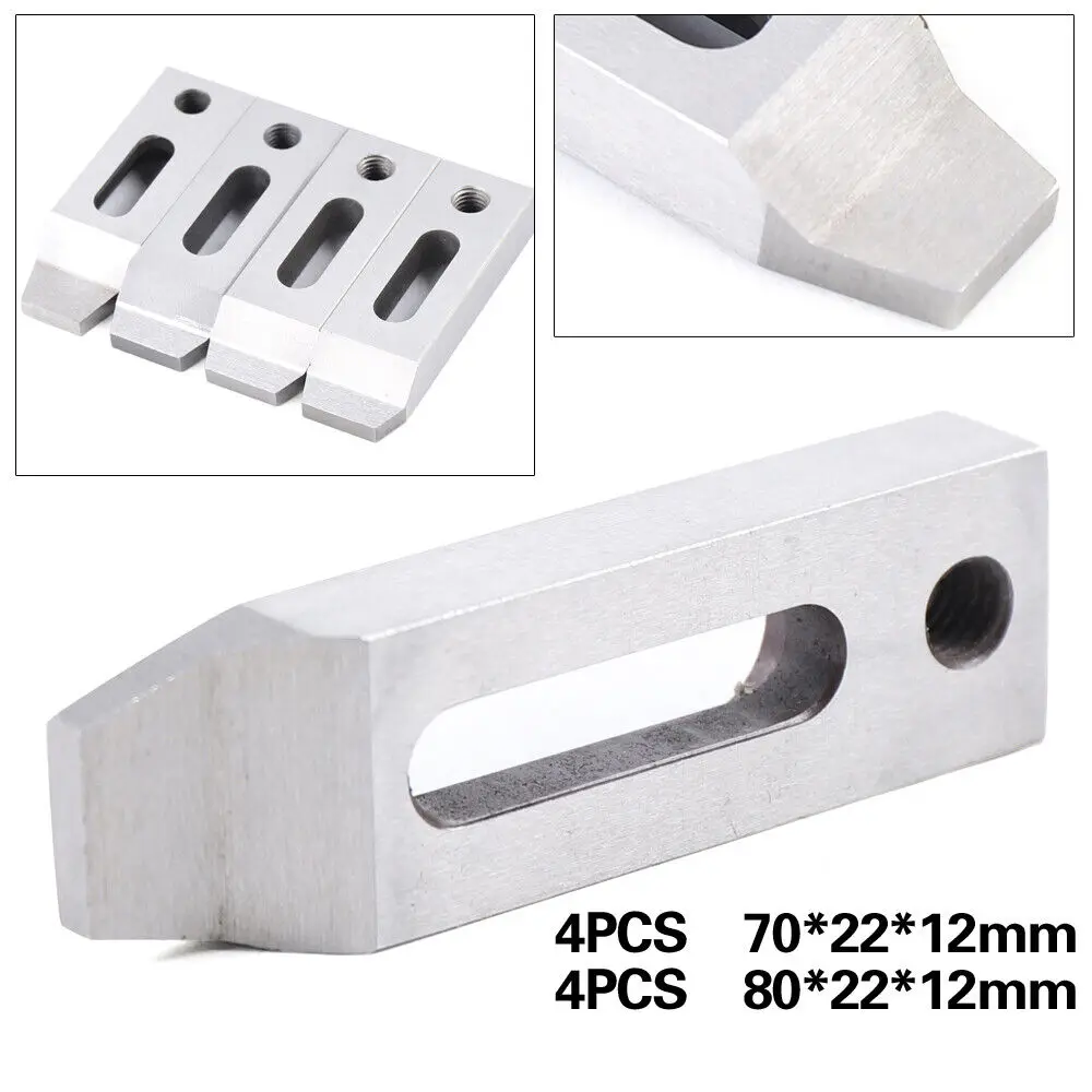 70mm / 80mm CNC 4Pcs Wire EDM Stainless Jig Holder For Clamping + M8 x 1.25 Screw