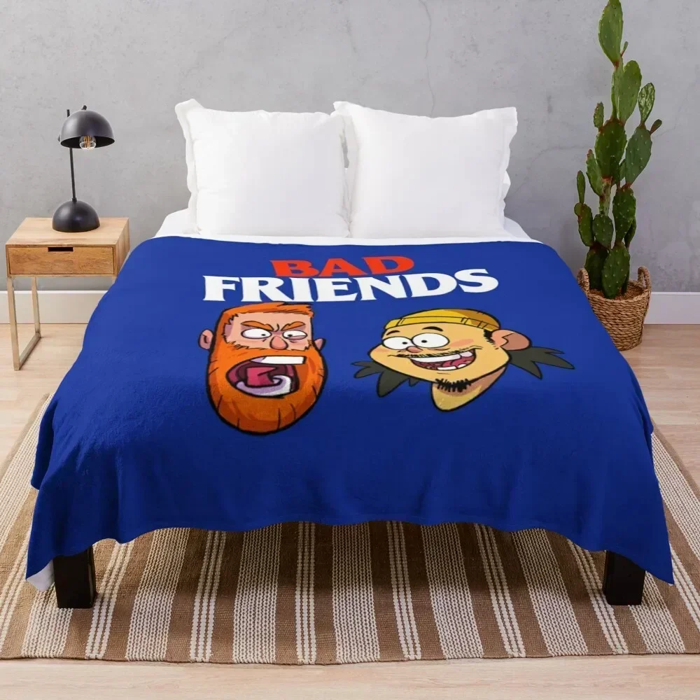 

Bad Friends Podcast Merch T-ShirtBad Friends Podcast T-Shirt_by SneakerartShop_ Throw Blanket decorative Soft Blankets