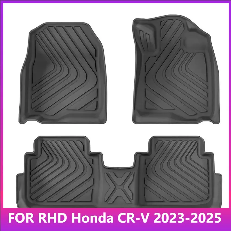 

Floor Mats For Honda CR-V CRV 6th Fuel Right Hand Drive 2023-2025 (Not For Hybrid )Car Floor Mats 3D TPE Auto Accessories