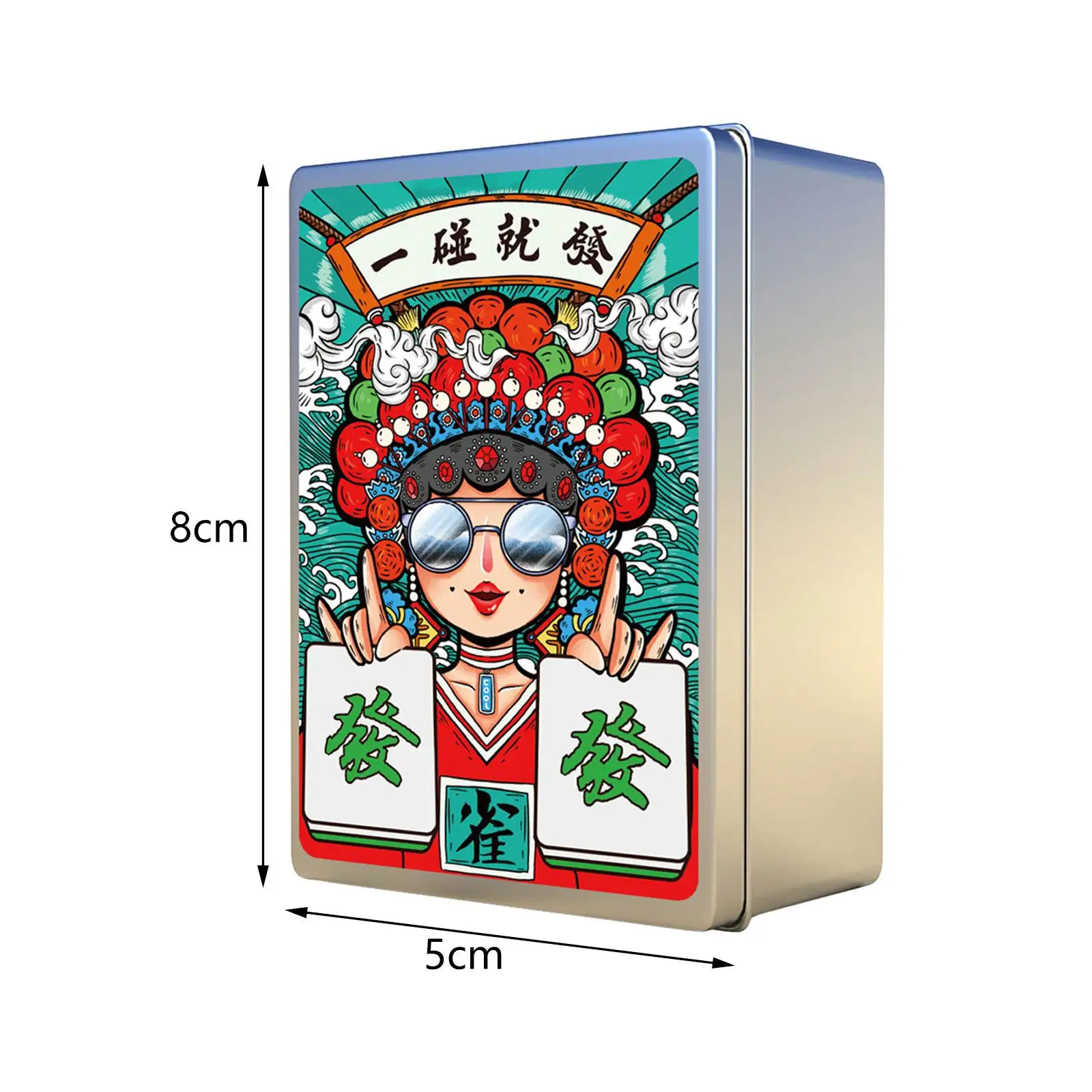 Portable Paper Mahjong Cards Set 144 Chinese Traditional Game Lightweight Travel Size for Party Family Gathering