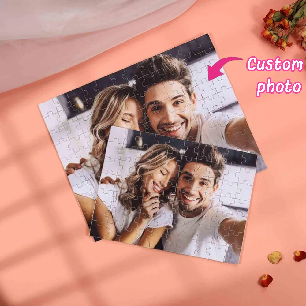 Personalisiertes Foto-Holzpuzzle 35/300/500/1000 Teile Individuelles Puzzle als Babyparty-Geschenk