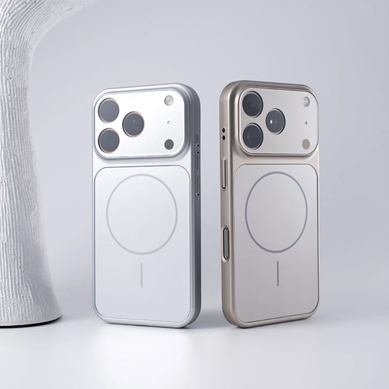 ترقية جديدة الاكريليك الصلب واقية من الانفجار جراب هاتف آيفون 17 16 15 14 13 برو ماكس المغناطيسي شحن لاسلكي غطاء وقائي