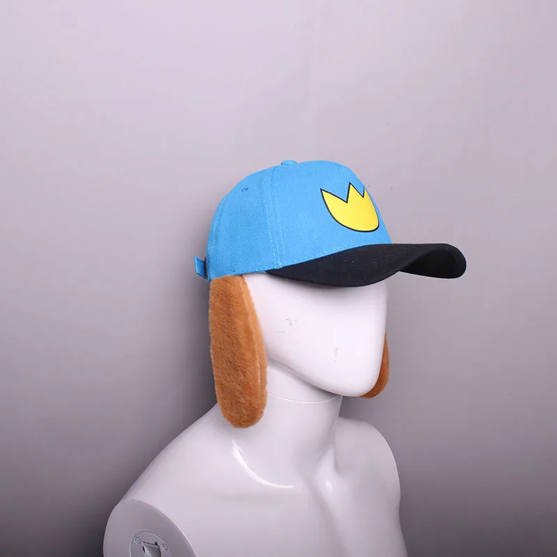 Cartoon Blue Fancy Detective Dog Hat Adjustable Police Officer Dog Cosplay For Women Man Accessories Baseball Cap Halloween Prop