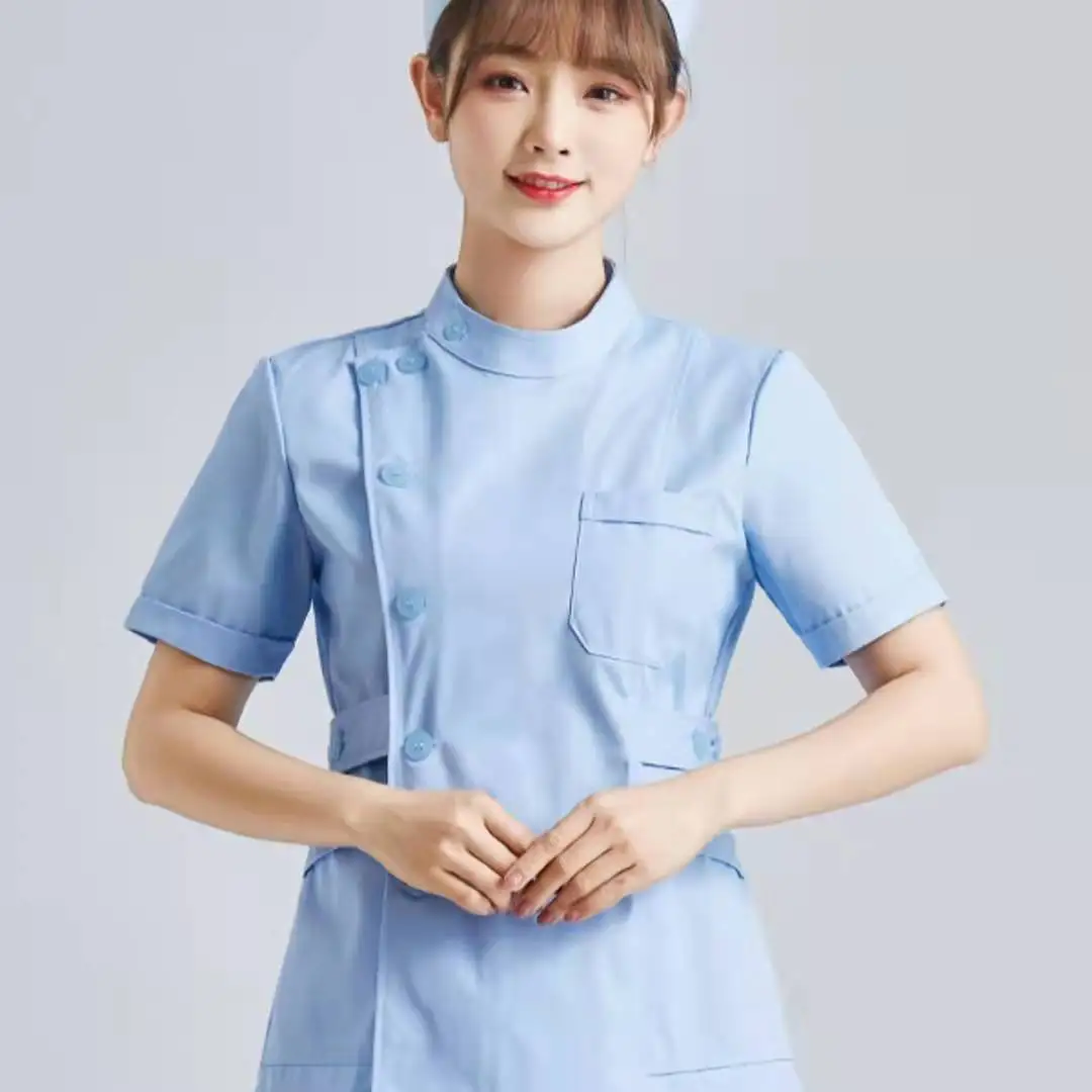 New Nurse Uniform, Small Jacket, Short Long Sleeve, Pharmacy Uniform, Partial Collar, Small Jacket, Nursing Home Work Uniform