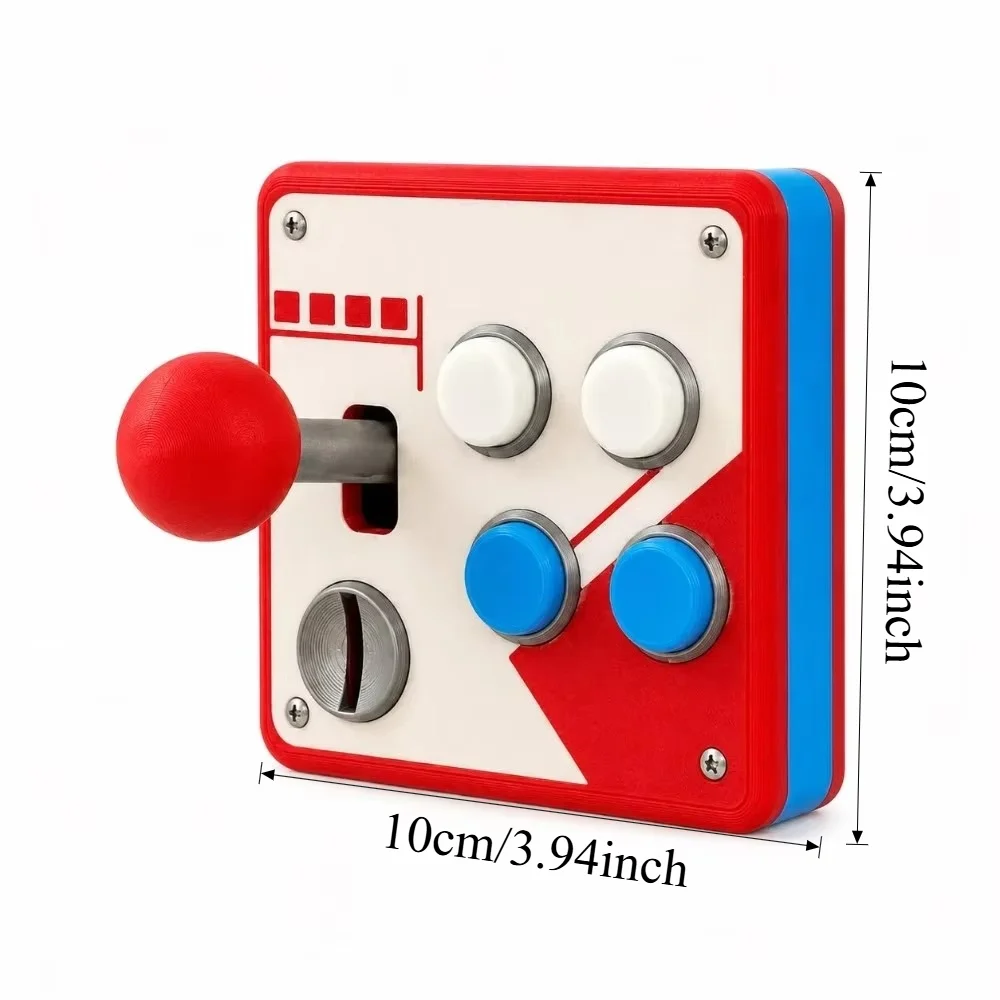 Retro Arcade Joystick Switch Plate Cover, Punch-Free 3D Printed Game Room Wall Decor, Cool Nostalgic Gift for Gaming Enthusiasts view 5