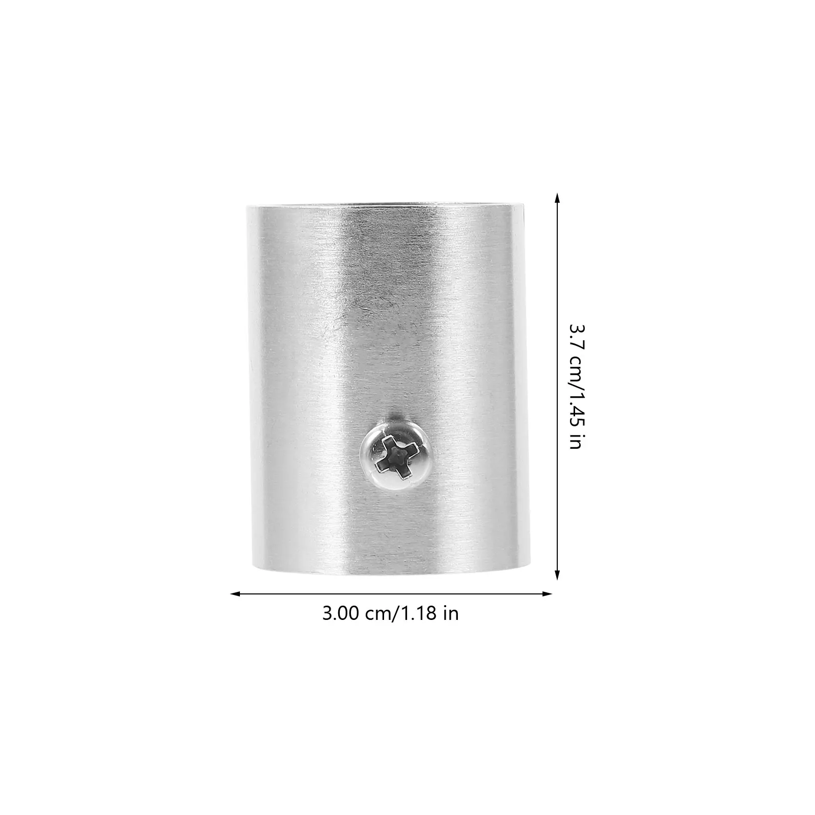 

4 pcs Stainless Steel Closet Rod Brackets Heavy Duty Curtain Rod Holder For Shower Wardrobe Closet Pole Socket Sturdy