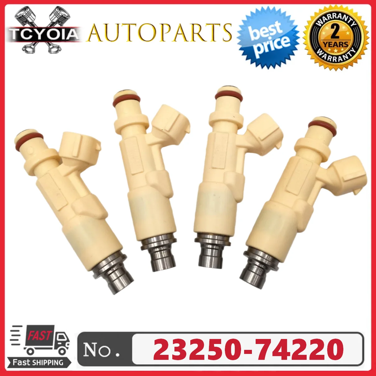 

4pcs/lot Fuel Injectors 23209-74220 23250-74220 For 1998-2005 Toyota Altezza Gita SXE10 3SGE 2.0L