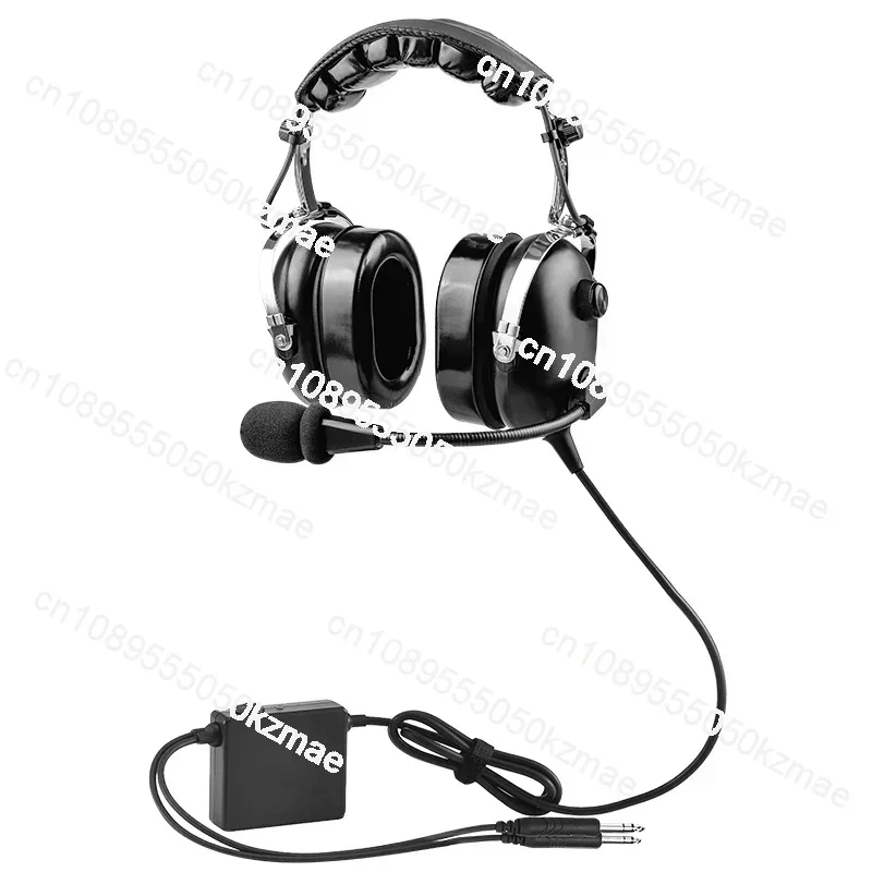 

Professional aviation headphones with active noise reduction for pilots, Bluetooth-compatible helicopter headphones