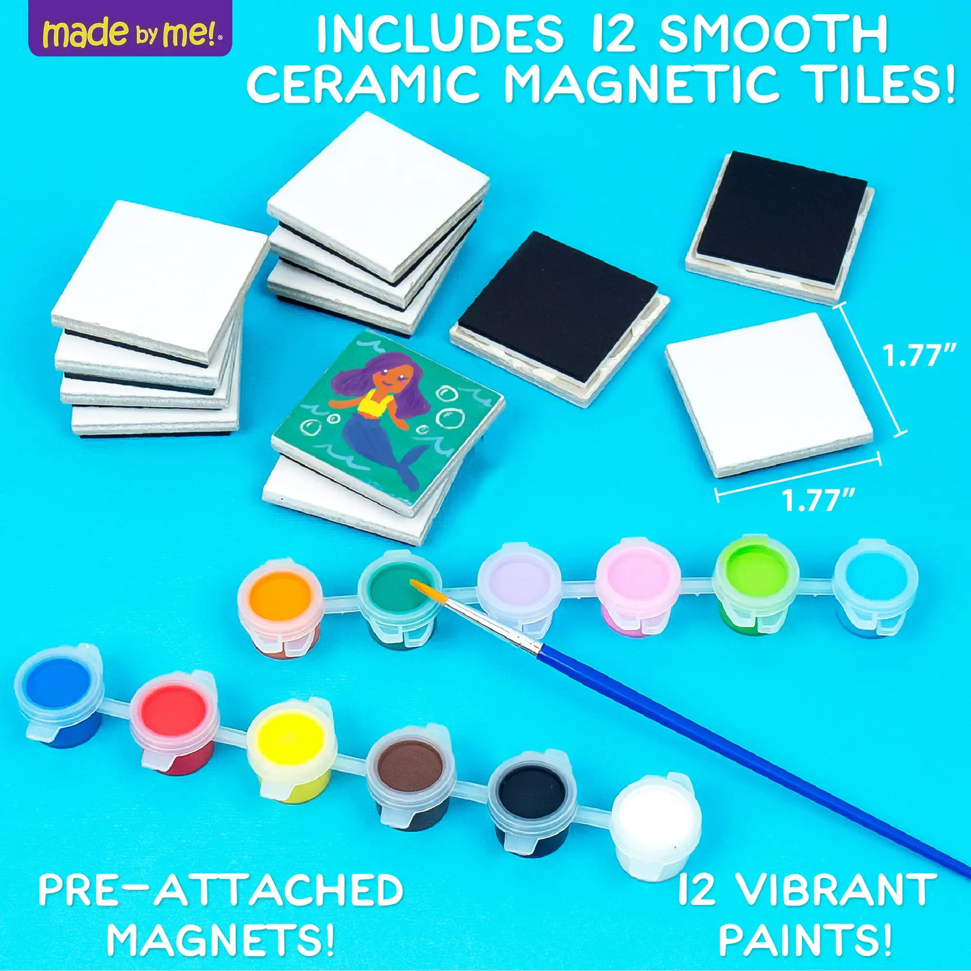 Made By Me Paint Your Own Magnetic Tile Art
