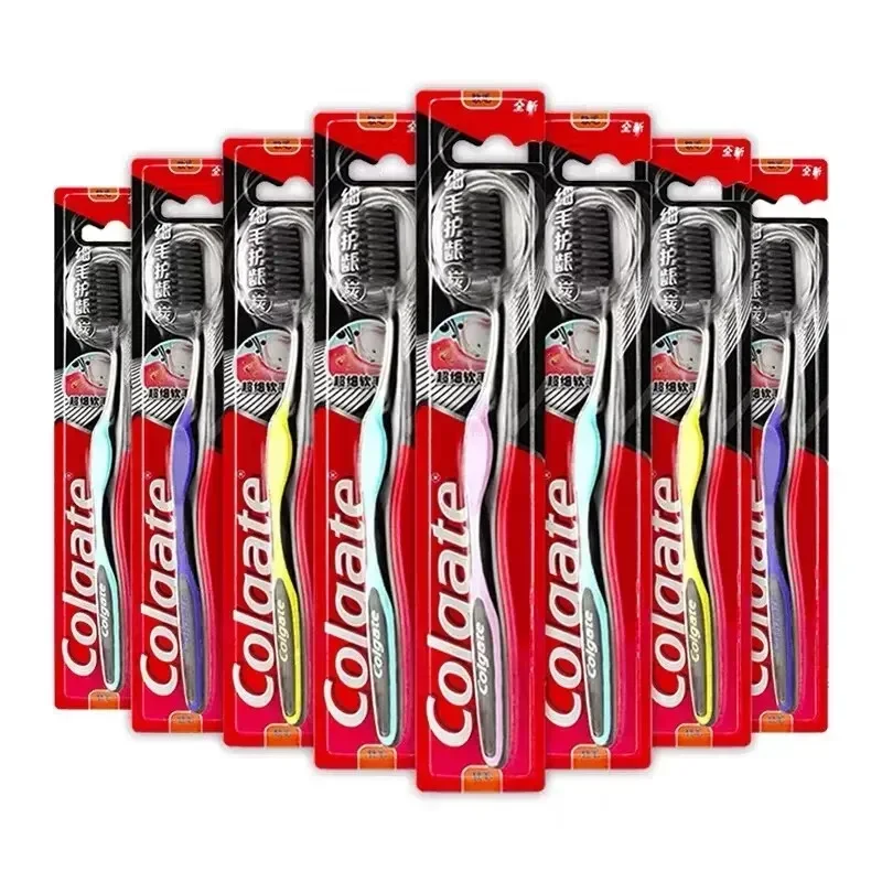 Colgate 8PCS Household Adult Toothbrushes Random Color Soft Fine Bristles Sensitive Gum Protection