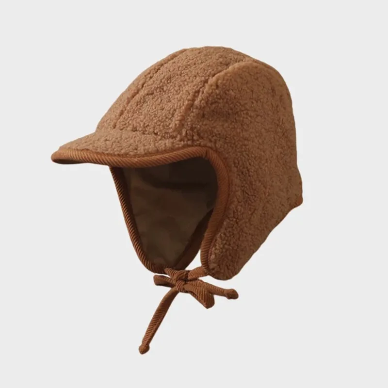 Chapeaux de bombardier à double face pour hommes et femmes, casquettes de pilote rétro polyvalentes, chapeaux d'équitation en plein air, chaud, sourire, nouveau, automne, hiver