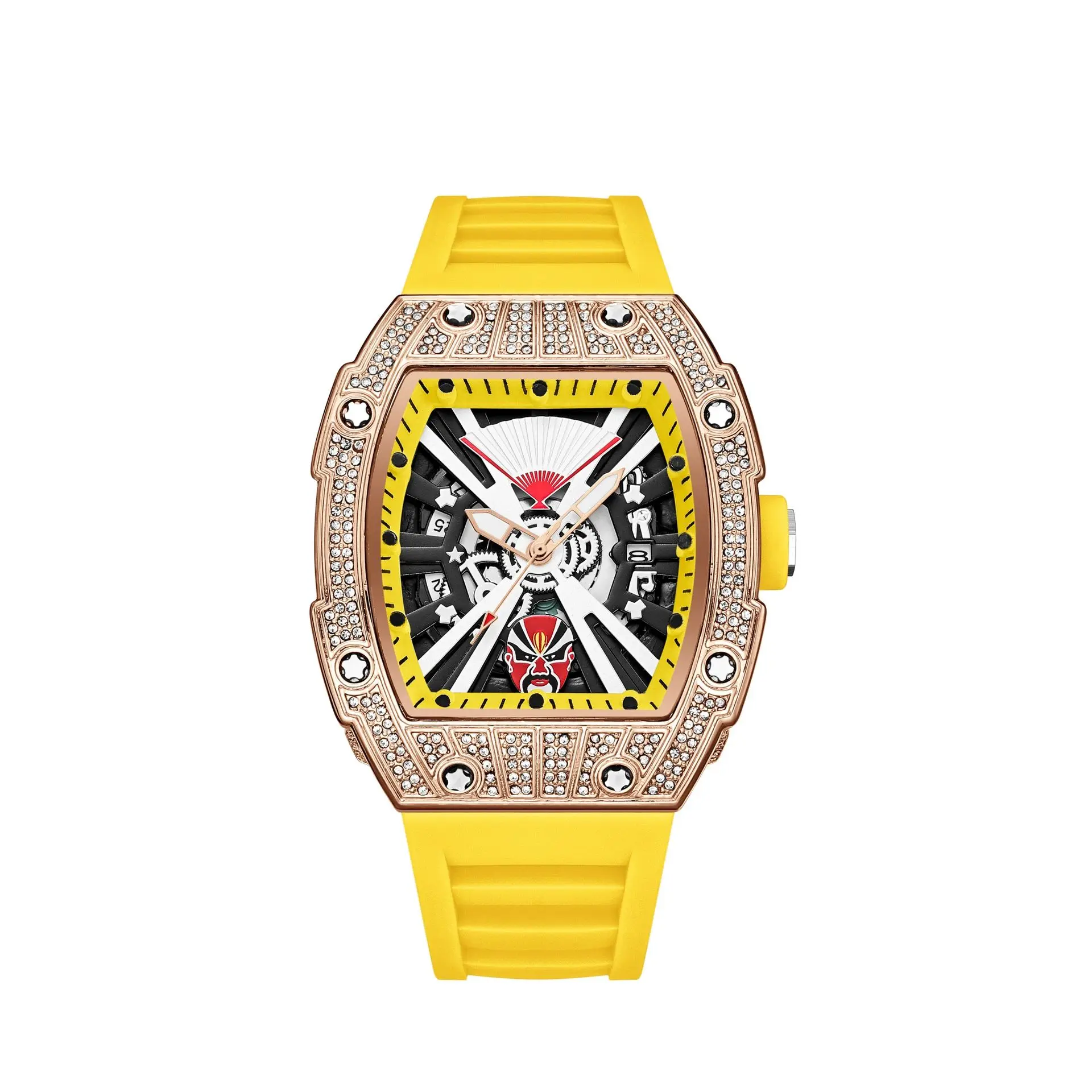 Luxury Men’s Quartz Watches Hollow Wristwatch for Man Automatic Male Mechanical Watch Calendar Sports Waterproof