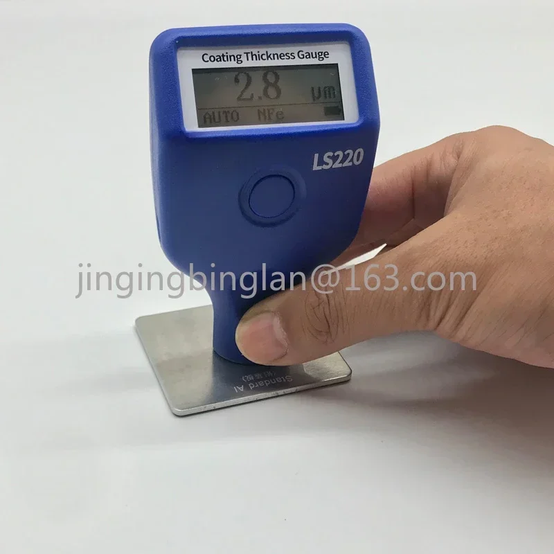 LS220 Auto Car Coating Thickness Gauge 0.0-2000um Fe NFe Probe Gauge For Non magnetic and Non conductive Coatings