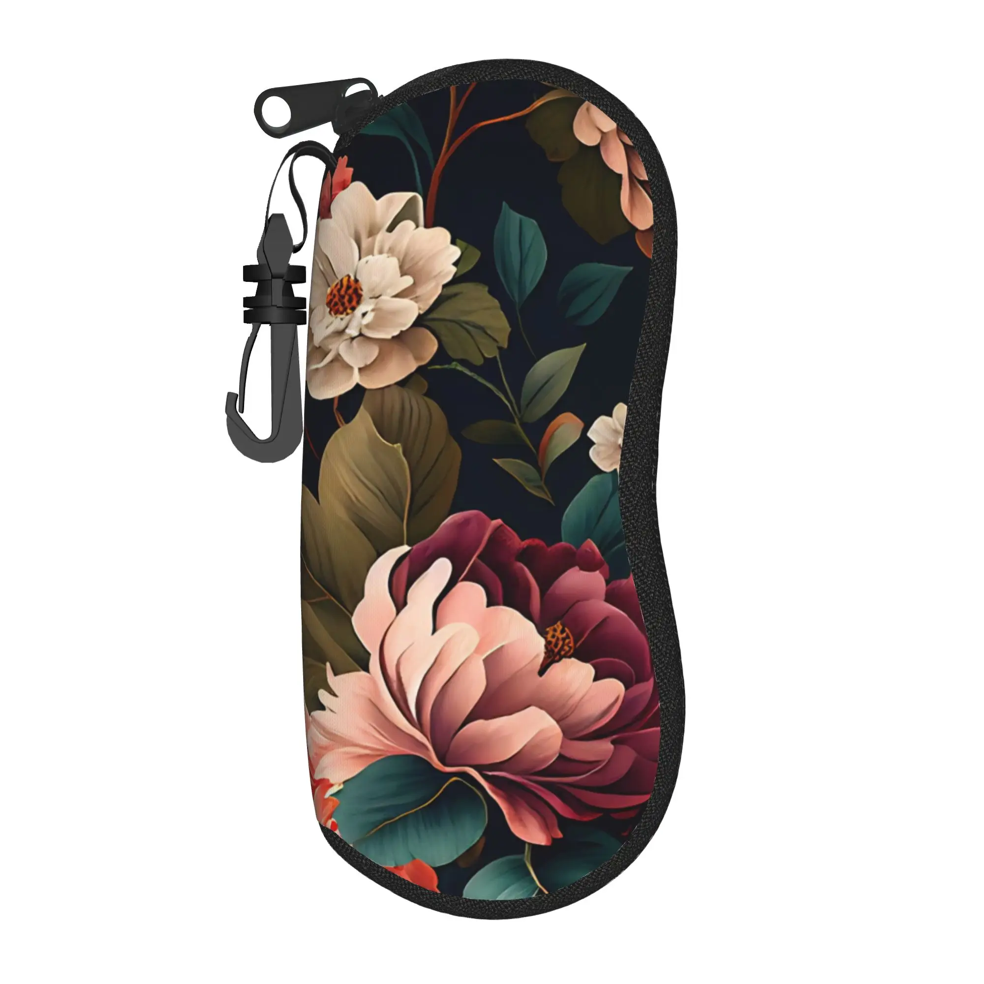 Vintage Poppy  Glasses Case Cover  Convenient Sunglasses Case For Men Women Classic Eyewear Organizer Custom Eyeglass Protector
