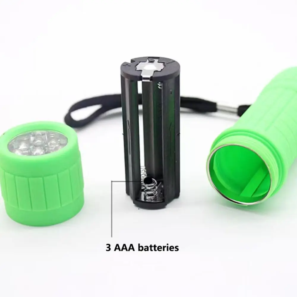 Portable Mini LED Flashlight Drop-proof Plastic Handheld Flashlight Multipurpose High Brightness Outdoor Camping Flashlight