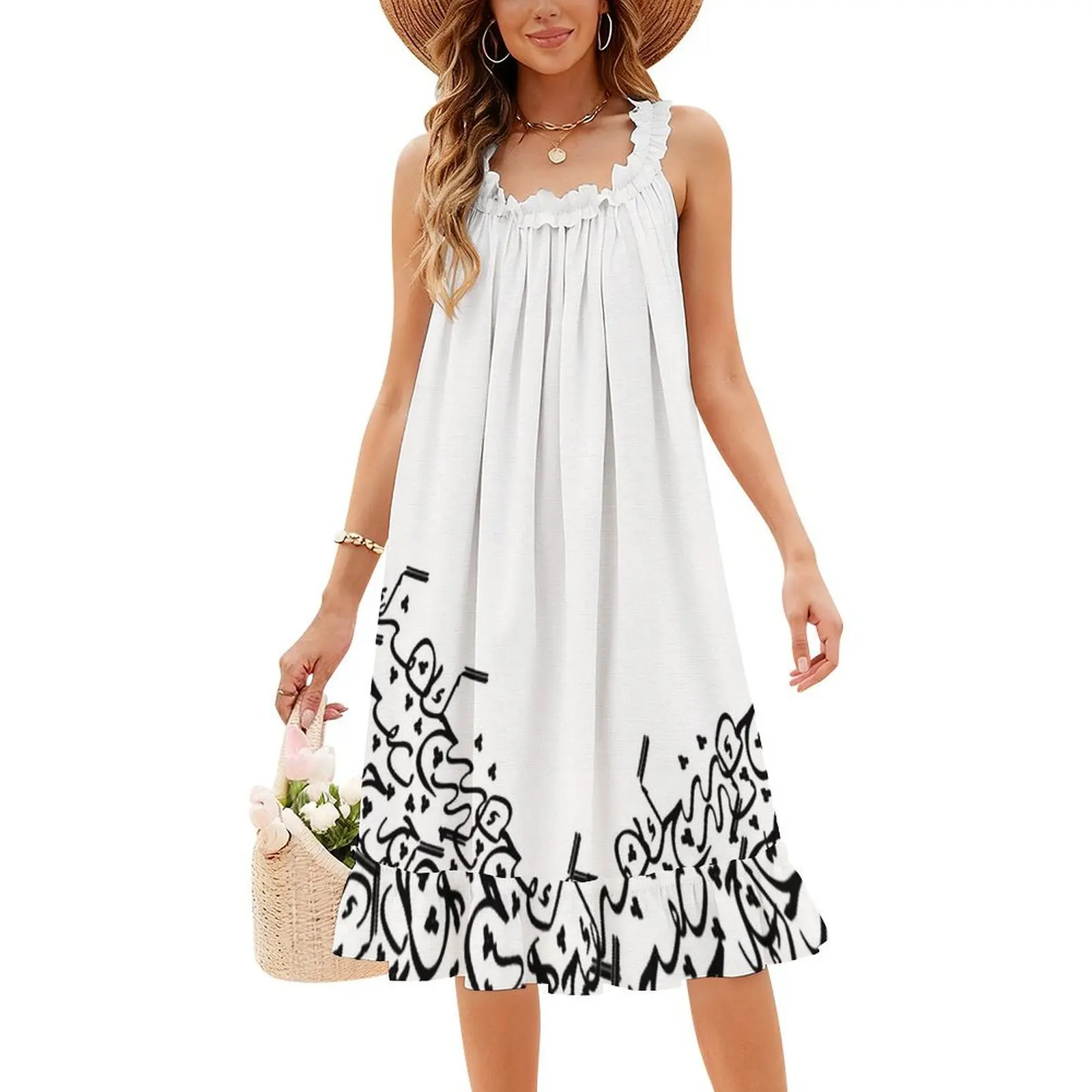 فستان أنيق بحروف بوهو أنيق على الشاطئ لحفلات الزفاف وحفلات الزفاف وحروف سكريتو والخط بخط اليد ملابس نسائية #4