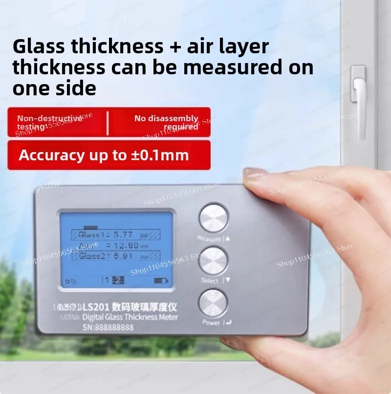 For Quality Control & Inspection: LS201 Digital Display Thickness Tester / Gauge - High Precision Measurement for Various Materi