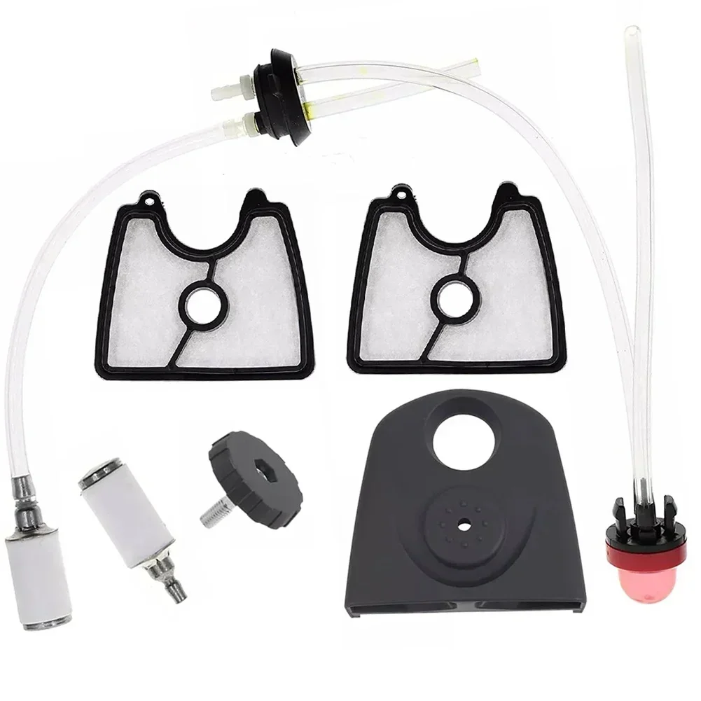 Air Filter Cover Assembly with Fuel Line Kit and Filter Parts for 125B 125BX 125BVX For Leaf Blowers Maintaining Engine Airflow