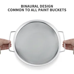 1Pcs Stainless Steel Paint Strainer Paint Bucket Filter Impurities Fine Mesh Strainers Emulsion Honey Strainer 60 Mesh