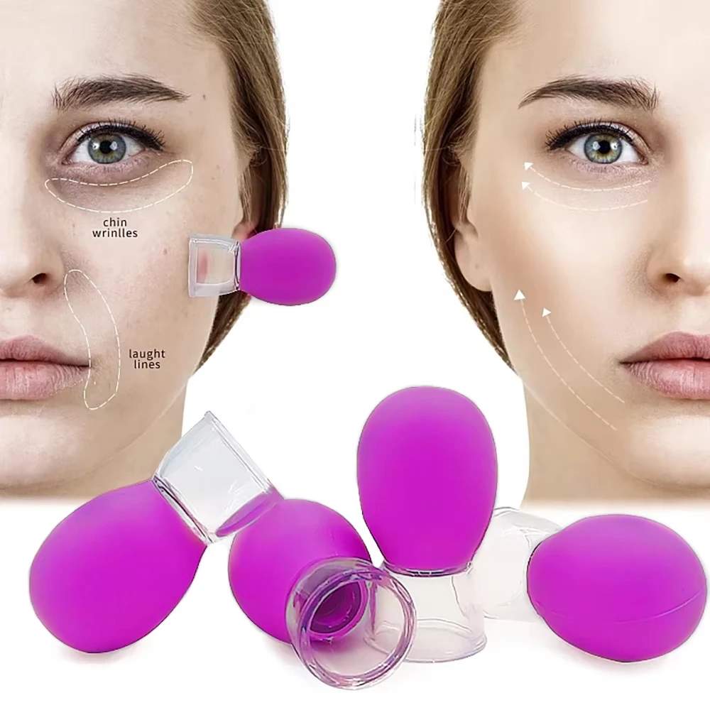 Vacuum Cupping Massage Glasses Face Skin Lifting Body Facial Cups Anti Cellulite Cup Anti-Wrinkle Chineses Cupping Therapy