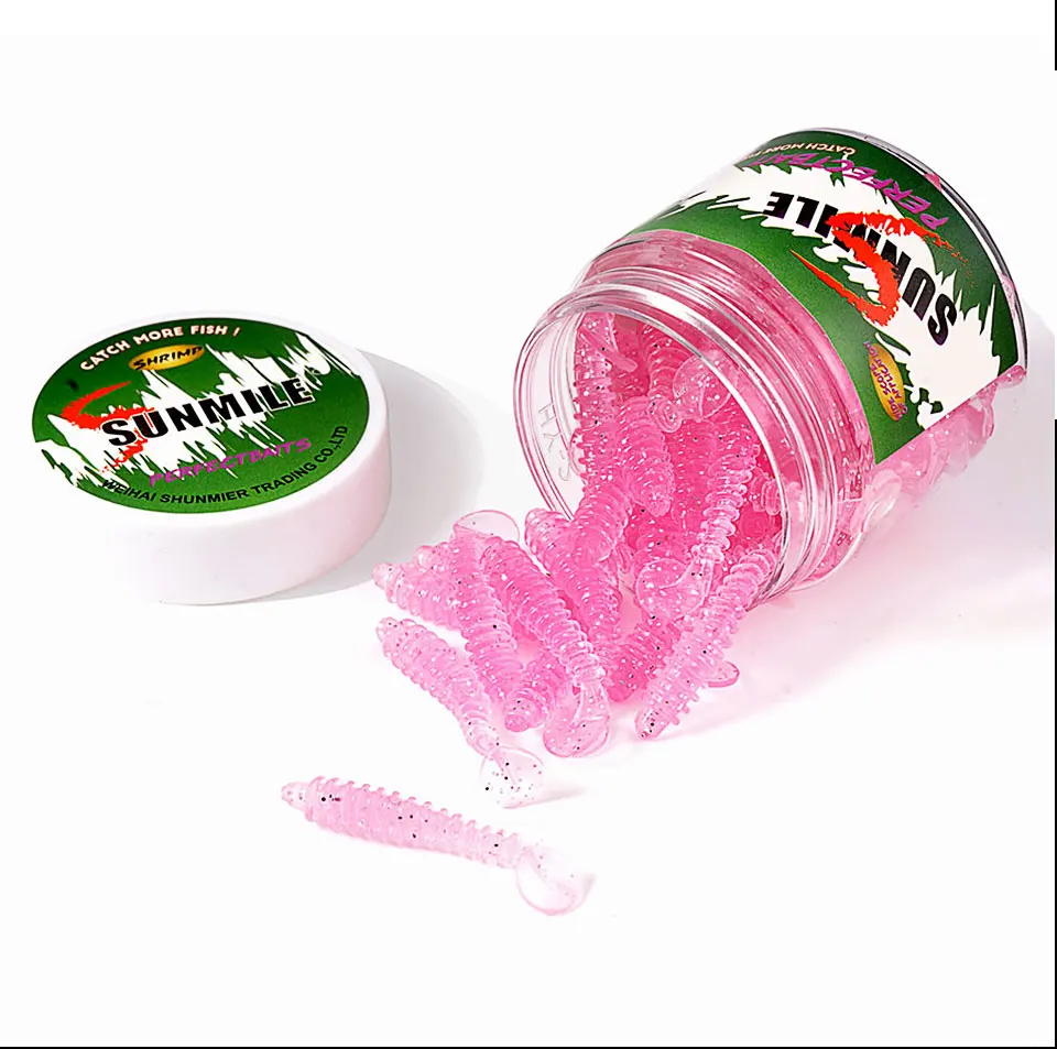 SUNMILE Angeln Weiche Köder Wurm Künstliche Köder 35mm/0,3g 30 teile/los Felsen Angeln Wobbler Leurre Souple Köder barsch Forelle Lockt – Detail 9
