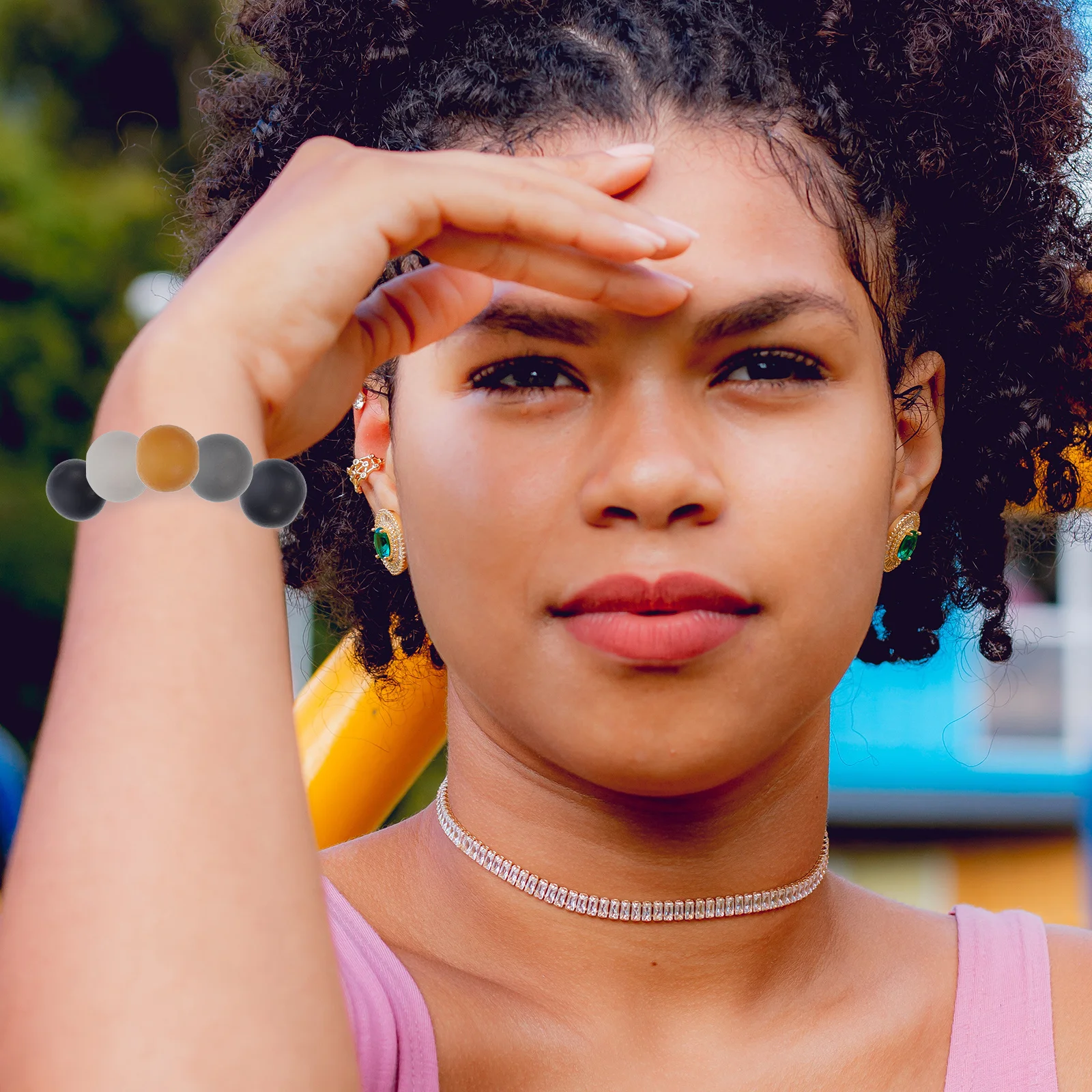 

80 шт. красочные круглые свободные деревянные бусины DIY аксессуары для изготовления ювелирных изделий декоративные подвески-разделители для ожерелья, браслета, ручной работы