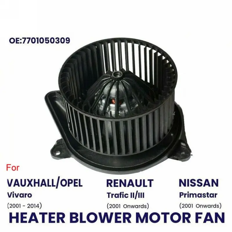 HEATER BLOWER MOTOR FAN FOR OPEL VAUXHALL VIVARO A X83 2001-2014 WITHOUT AIR CON